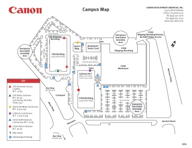 Canon Irvine Campus Map